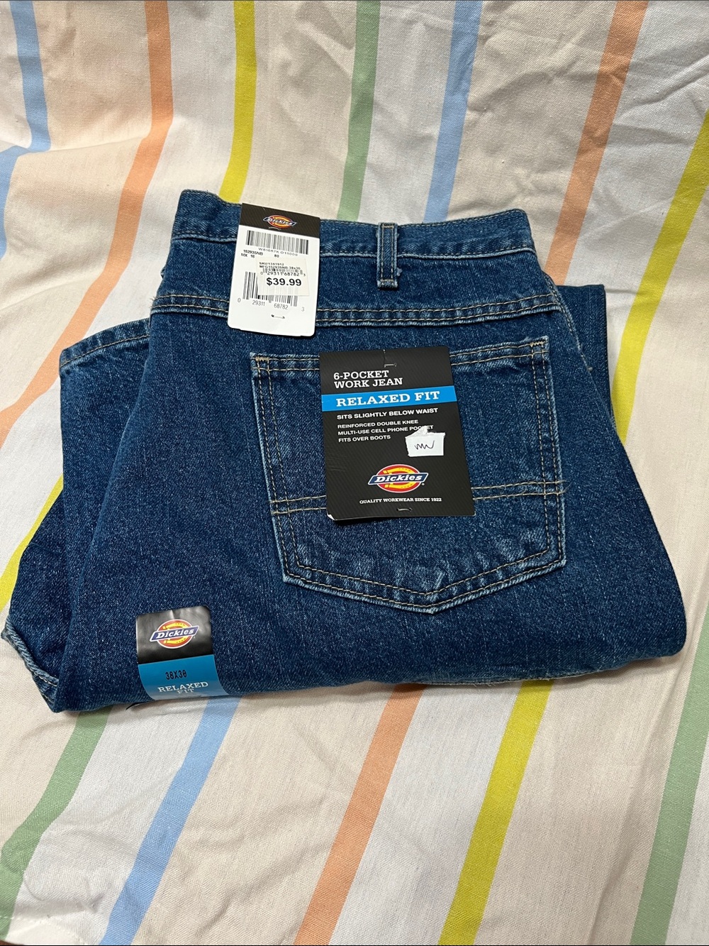 Dickies Relaxed Fit 6 Pocket Work Jean